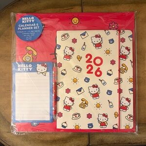 Sanrio Hello Kitty Red and White Planner Set